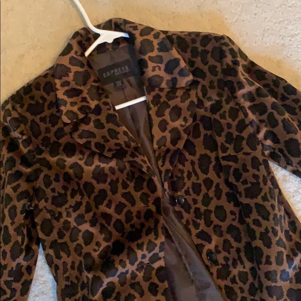 Express Cheetah print blazer jacket